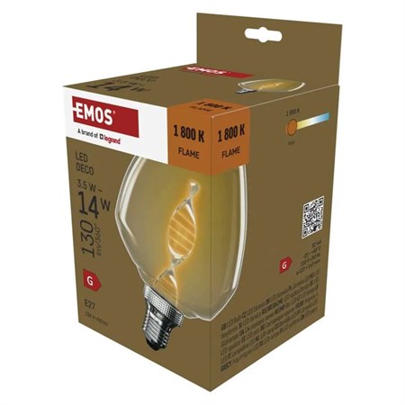 DECO LED bulb E27 3,5W flame EMOS Z59D01