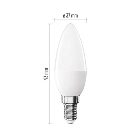 LED bulb E14 2,2W Classic candle white warm EMOS ZQ3E01