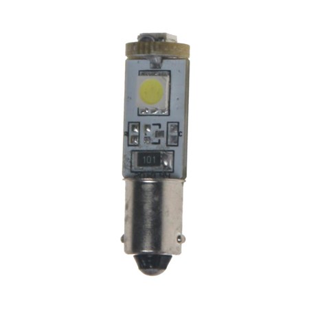 LED žárovka 12V s paticí BA9s bílá, 3LED/3SMD 95168cb