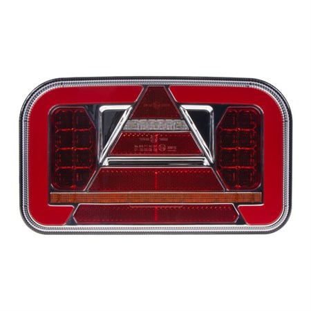Dynamic turn signal LED CARCLEVER rear right with triangle TRL35P