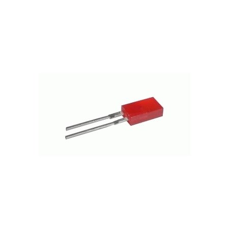 LED diode  2x5mm  red  diffused