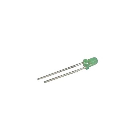 LED diode  3mm  green  diffused