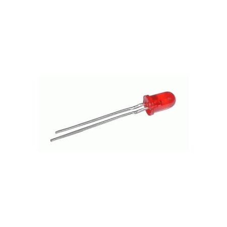 LED diode  5mm  red  diffused 