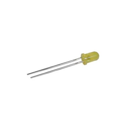 LED diode  5mm  yellow  diffused