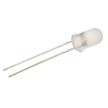LED diode  5 mm; blue (470nm); luminosity 330-500 mcd; diffused;