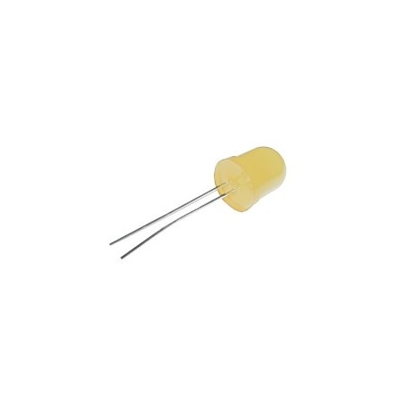 LED diode 10mm  yellow  diffused