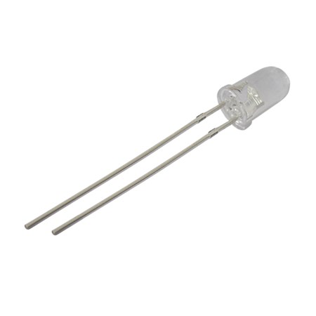 LED diode  5 mm; white luminosity 22000 - 25000mcd; waterclea