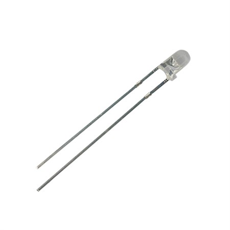 LED diode 3 mm; white  luminosity 8400 - 10000 mcd; waterclear  viewing angle 30°