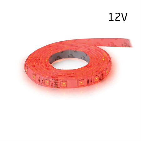 LED pásek 12V 3528  60LED/m IP65 max. 4.8W/m červená (1ks=5cm) zalitý