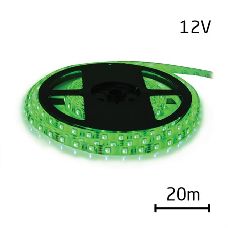 LED strip 12V 3528  60LED/m IP20 max. 4.8W/m green (coil 20m)