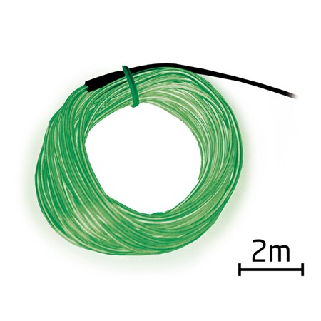 EL cable 2m green