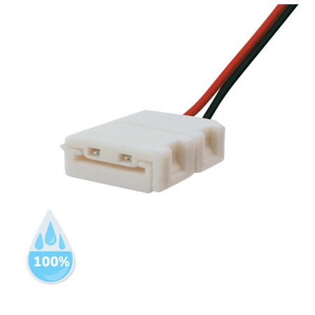 Konektor nepájivý pro LED pásky 3528 30,60LED/m o šířce 8mm s vodičem, voděodolný IP68