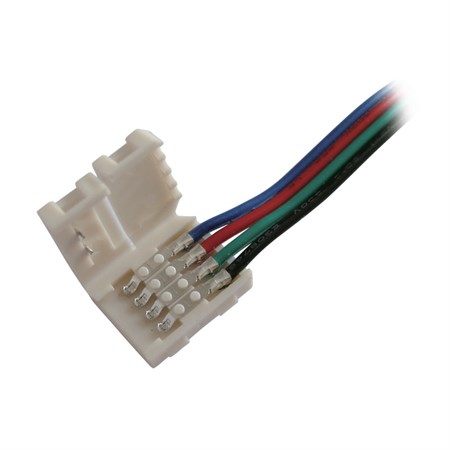 Konektor nepájivý pre RGB LED pásiky 5050 30,60LED/m o šírke 10mm s vodičom, vodeodolný IP68