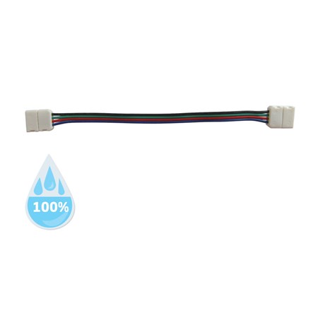 Solderless connector for RGB LED strip 5050 30,60LED/m 10mm with wire, waterproof IP68