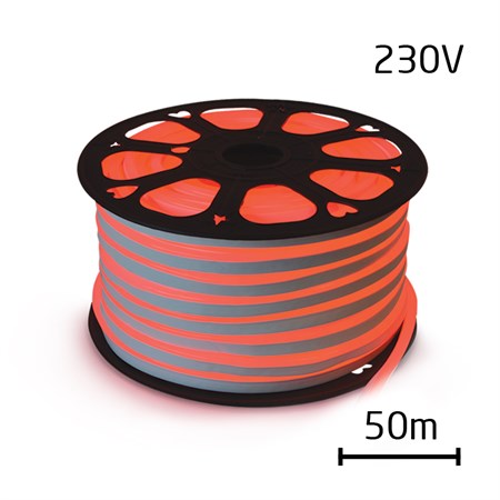 LED neon flexi rope 230V 92 LED/m 7W/m red 50m