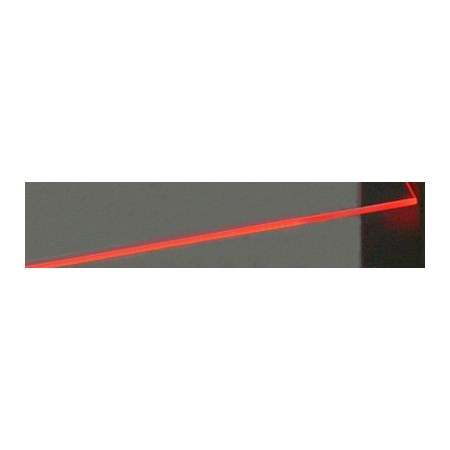 Klips LED na sklo červená 1x 10 cm + adaptér