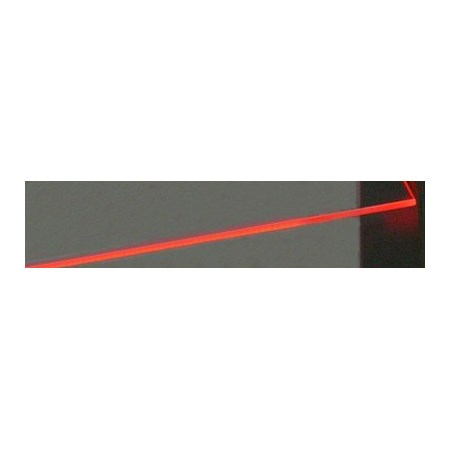 Klips LED na sklo červená 3x 10 cm + adaptér