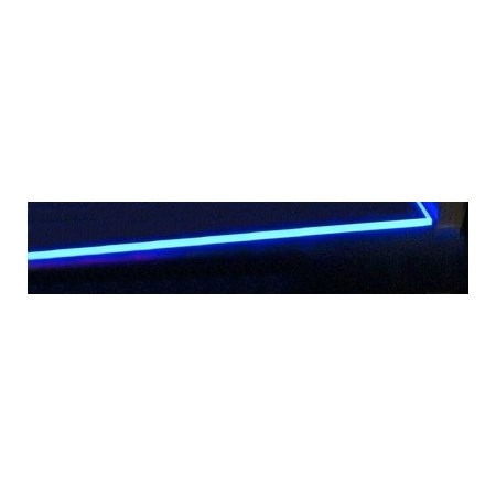 Clips LED on glass blue 3x 10 cm + adapter