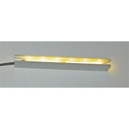 Clips LED on glass warm white 4x 10 cm + adapter