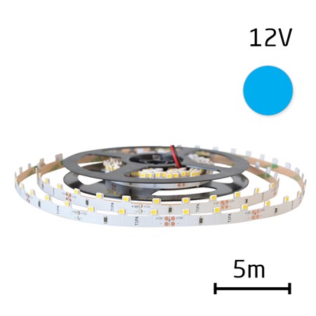 LED strip 12V 2835 3D  60LED/m IP20 max. 6W/m blue (coil 5m)