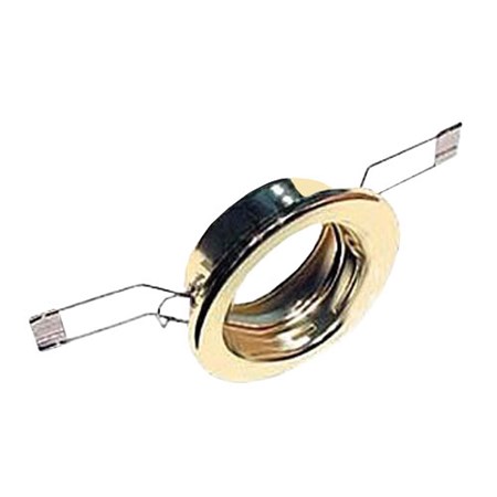 Fixed ceiling gold luminaire for MR, GU 50mm bulb