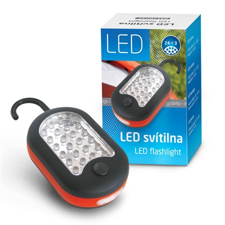LED Flashlight  (24 +3), plastic (3xAAA)