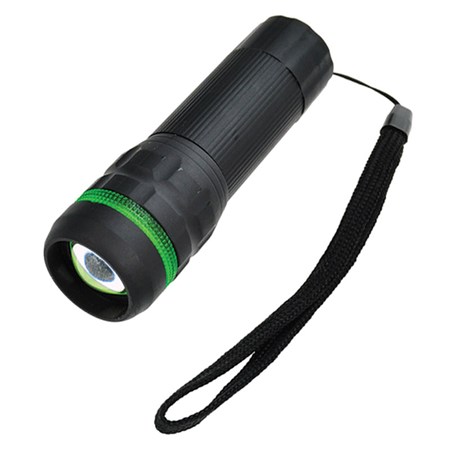 LED Flashlight (1W) Rubberised (3xAAA) Focus, Gray WL07