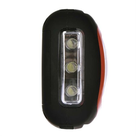 LED svítilna, ABS materiál, 3W COB LED + 3× LED, na 3x AAA
