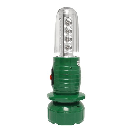 Svítilna kempingová TIROSS TS-798 7+16 LED, nabíjecí zelená