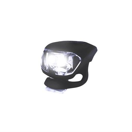 Flashlight bike silicone, front - black