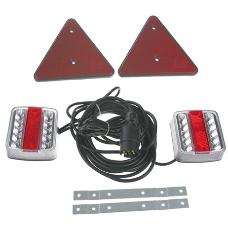 LED trailer light with cable and triangle STU