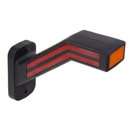 Poziční LED světlo (tykadlo) pro nákladní vozy CARCLEVER pravé červeno-bílo-oranžové TRL190P