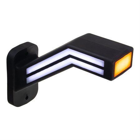 Pozičné LED svetlo (tykadlo) pre nákladné vozne CARCLEVER ľavej červeno-bielo-oranžovej TRL191L