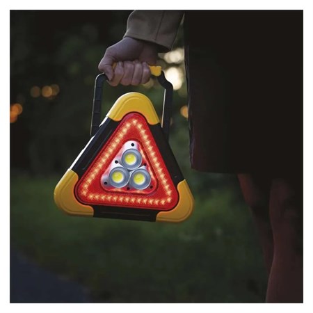 LED warning triangle, rechargeable, COB LED+red LED EMOS P45010