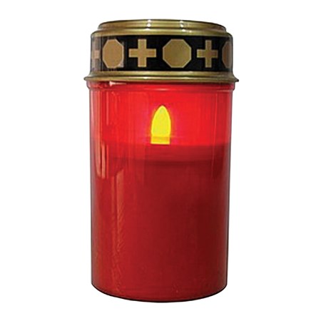 Cemetery LED Candle + Alkaline R14 battery for FREE