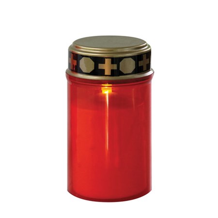 LED náhrobná sviečka EMOS P4601 červená