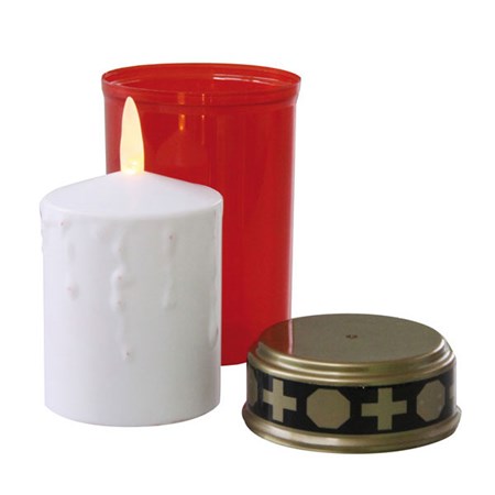 LED graveyard candle EMOS P4601 red