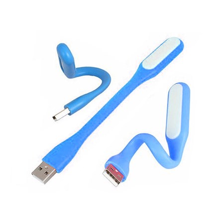 Svítidlo lampička LED USB ohebná modrá