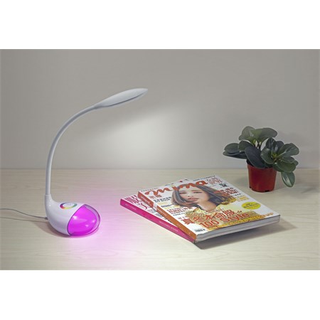 Svítidlo  stolní LED lampa Q10 se světelným efektem RGB, 5W