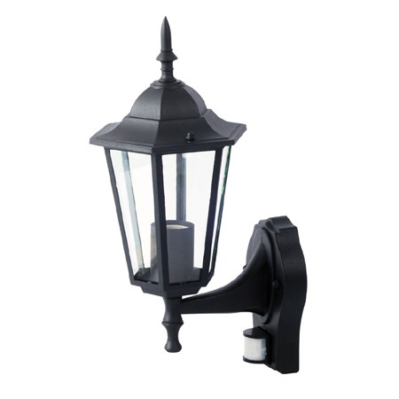 Garden wall lamp with PIR sensor VT-751 black