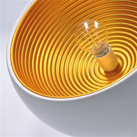 Svítidlo lustr Venezia Gold, 35cm, E27, bílá