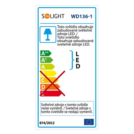 LED svietidlo Solight WD136-1 6W