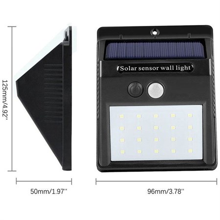 Svietidlo solárne LED nástenné s PIR
