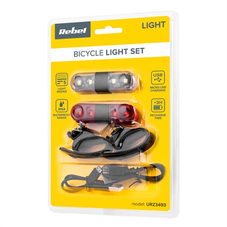 Set of bicycle lights REBEL URZ3493