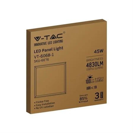 LED panel V-TAC VT-6068-1 4000K 45W UGR19