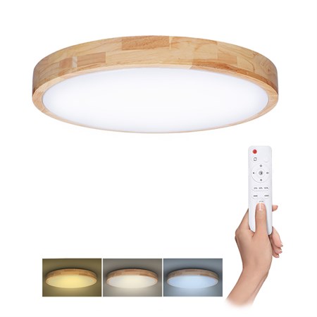 Svietidlo stropné SOLIGHT WO8010 Solid Oak 60W