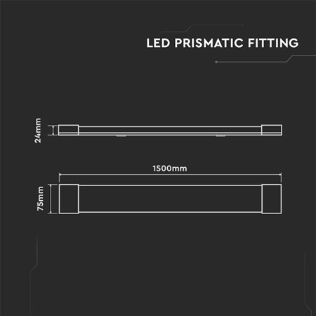 Fluorescent lamp V-TAC VT-8-50 50W 4000K 150cm Samsung chip