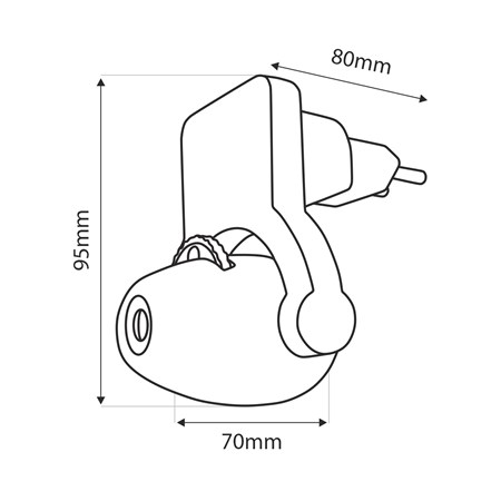 Night light TRIXLINE TR-010M with projector