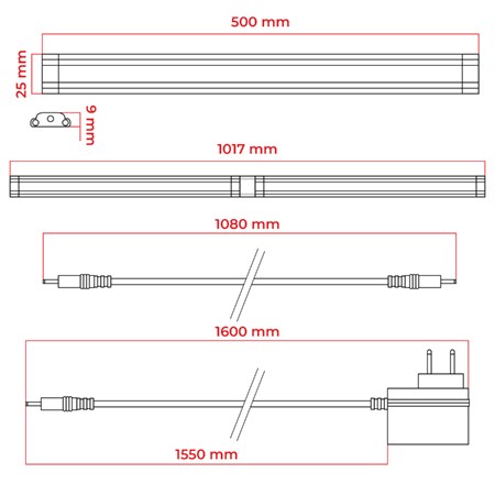 LED pásek pod linku DPM CGA5W