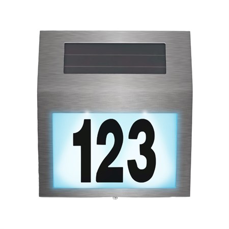 Solar luminaire DPM SBT01S with house number